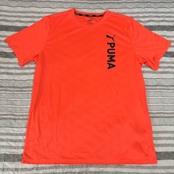 Puma Other - Puma Fit Poly Mens Drycell Short Sleeve Orange Tee